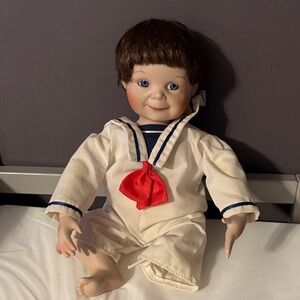 Yolanda Bello 7114C Porcelain Doll – Sailor Outfit